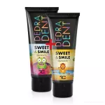 SADA 1+1 přírodní dětská zubní pasta SWEET & SMILE pro ochranu mléčných zubů, se žvýkačkovou příchutí