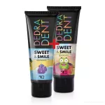 SADA 1+1 přírodní dětská zubní pasta SWEET & SMILE pro ochranu mléčných zubů, se žvýkačkovou příchutí