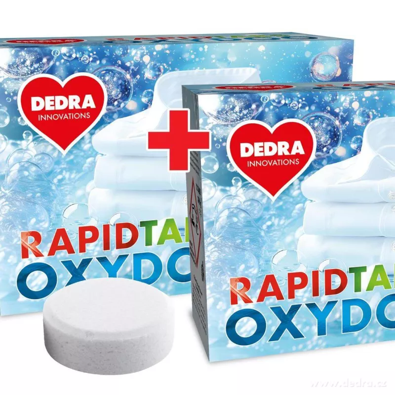 Sada 1+1 Univerzální tablety na skvrny na prádle, RAPID TABS OXYDOO