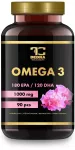 90 kapslí OMEGA 3, 1000 mg, 180 mg EPA, 120 mg DHA, Vitamin E