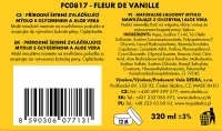Přírodní šetrné zvláčňující mýdlo s glycerinem a Aloe vera, FLEUR DE VANILLE