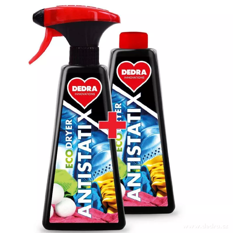 Sada 1+1 EKO sprej do sušičky místo jednorázových ubrousků, ECODRYER ANTISTATIX
