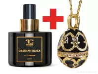 Sada OBSIDIAN BLACK EDP parfémová voda + náhrdelník ZDARMA