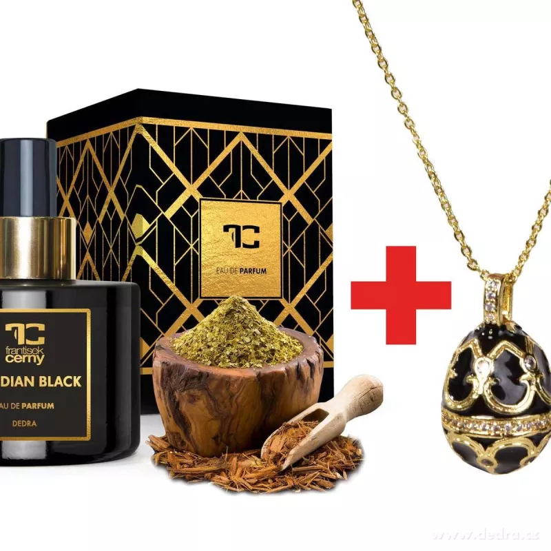 Sada OBSIDIAN BLACK EDP parfémová voda + náhrdelník ZDARMA