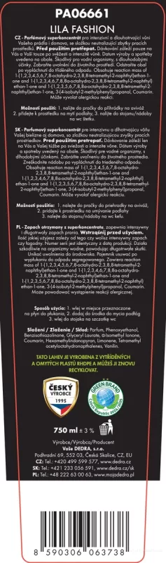 Sada parfémů na praní PARFUMAGE® 750ml 5+1 ZDARMA
