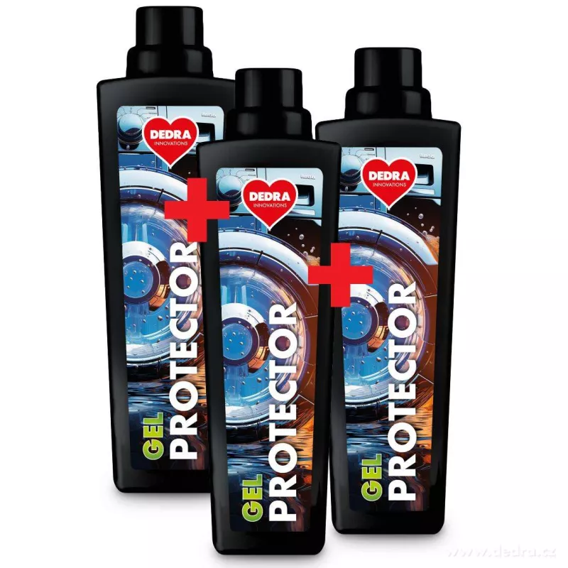 Sada 2+1 ZDARMA změkčovač na ochranu pračky proti vodnímu kameni, PROTECTOR GEL