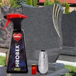 Sada HROBEX® EKO čistič náhrobků a pietních míst, mramoru a žuly + 2 ks LED pietní svíce