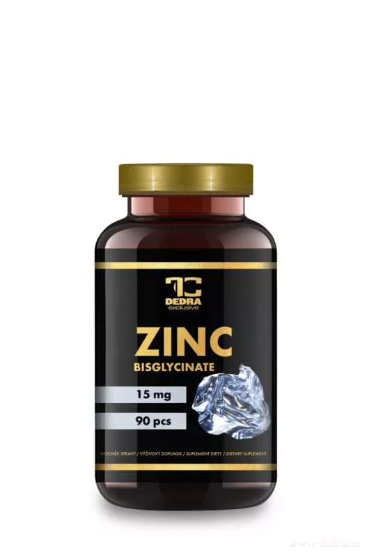 90 kapslí ZINEK BISGLYCINÁT 15 mg | pro imunitu, pleť a zdravé vlasy
