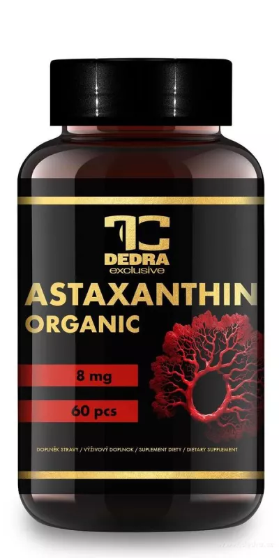 ASTAXANTHIN organic 8 mg | silný antioxidant, ochrana buněk, vlasů a pleti
