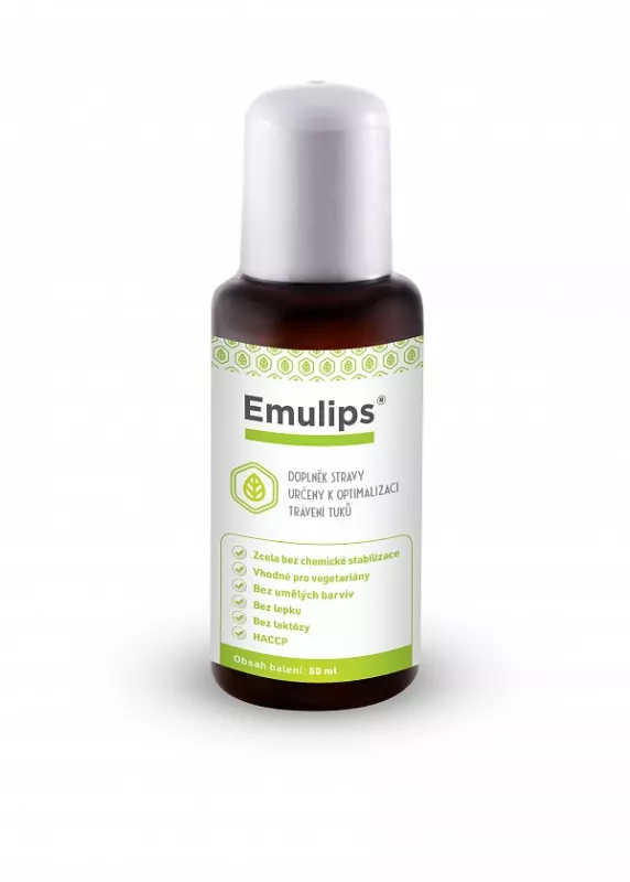 Emulips - doplněk stravy pro optimální trávení tuků 50 ml