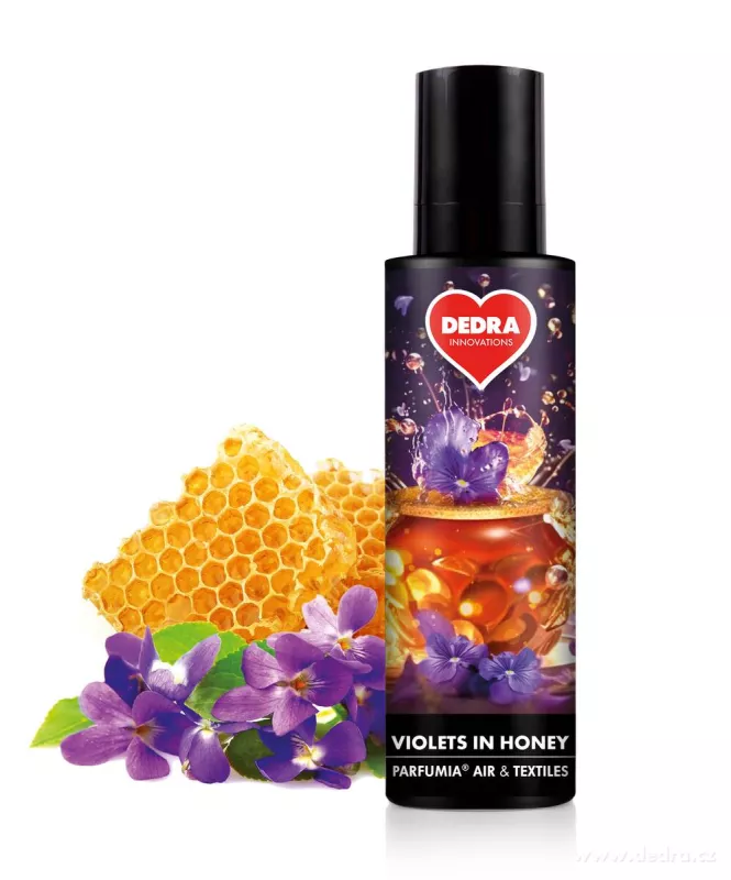 Osvěžovač vzduchu a textilií VIOLETS IN HONEY