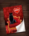 Poznámkový blok/zápisník Dedra RED VELVET A5 vhodný na zapisování objednávek, 50 listů
