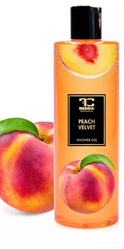 Přírodní šetrný sprchový gel s glycerinem PEACH VELVET