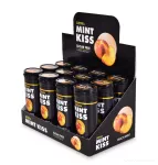 Sada 12 ks MINT KISS | broskvovo-mátové osvěžující pastilky bez cukru