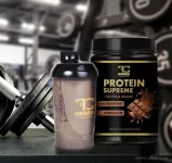 SHAKER | šroubovací víko i náustek na pití + míchací sítko | PROTEIN SUPREME