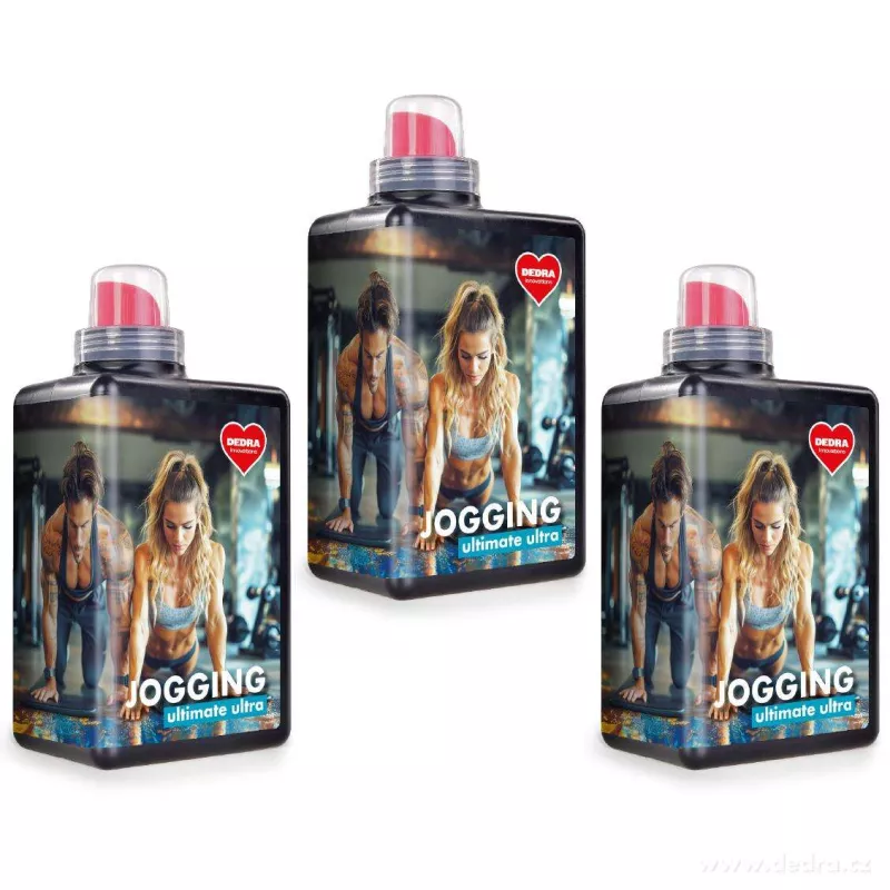 3× JOGGING | Prací gel na sportovní & funkční oblečení | proti zápachu potu & ECO koncentrát | 84 praní