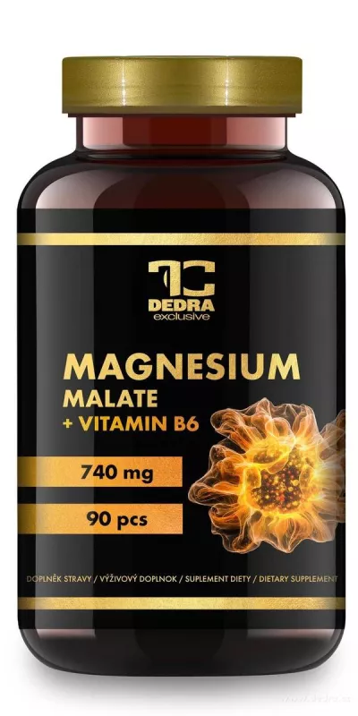 MAGNESIUM MALÁT 740 mg & VITAMIN B6 | energie & proti únavě | 90 kapslí