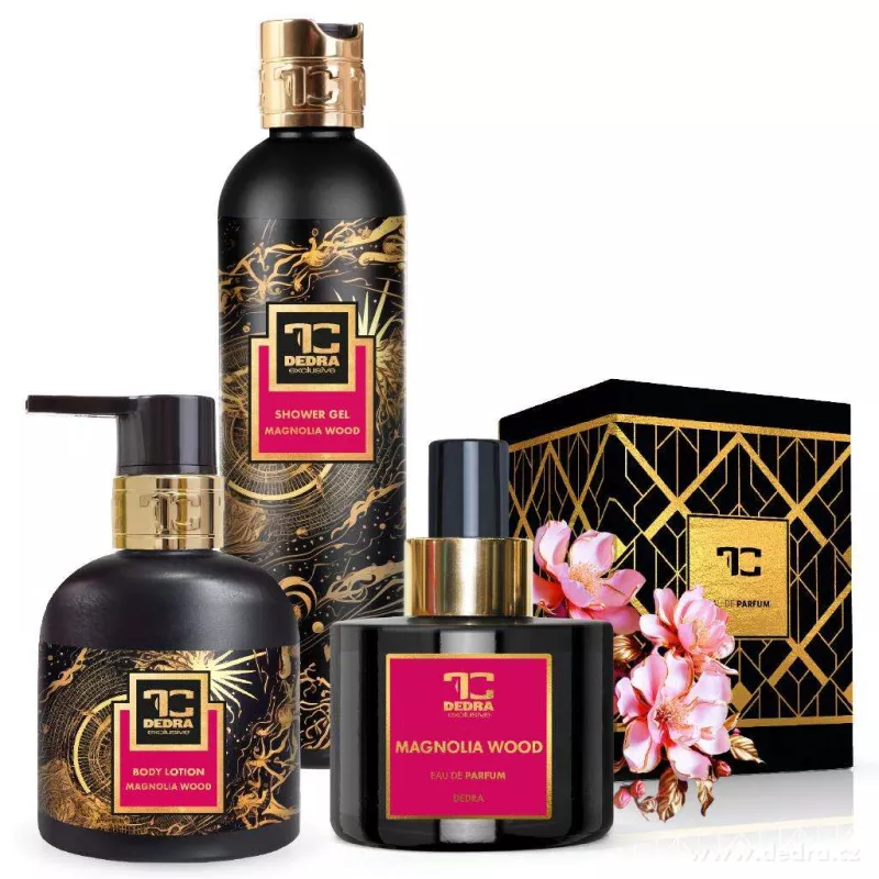 MAGNOLIA WOOD | dárková sada EDP + tělové mléko + sprchový gel | 1+2 ZDARMA
