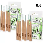 SADA 1+1 | GoEco® BAMBOO | Mezizubní kartáčky 0,6 mm | 12 ks | Z bambusu | Ekologická ústní hygiena
