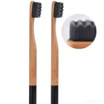 SADA 1+1 | GoEco® BAMBOO | Zubní kartáček 10 000 vláken | Ultra jemné a husté štětinky |  černý