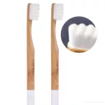 SADA 1+1 | GoEco® BAMBOO | Zubní kartáček 10 000 vláken | Ultra jemné a husté štětinky | bílý