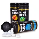 SADA 3+1 | MINT KISS | mátové osvěžující pastilky bez cukru | peppermint + spearmint + peach mint + cassis mint | 28 g x 4 dózy