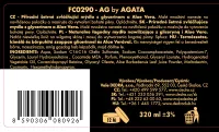 AG by AGATA | exkluzivní šetrné tekuté mýdlo s glycerinem & Aloe vera | 320 ml