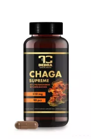CHAGA 510 mg | 50 % polysacharidů + 20 % beta-glukanů | podpora imunity & antioxidanty | 90 kapslí