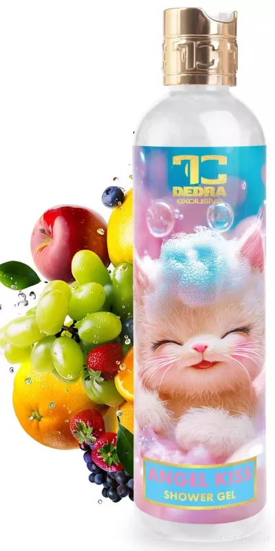 Dětský šetrný sprchový gel na tělo i vlásky ANGEL KISS | hypoalergenní, bez parabenů | 320 ml