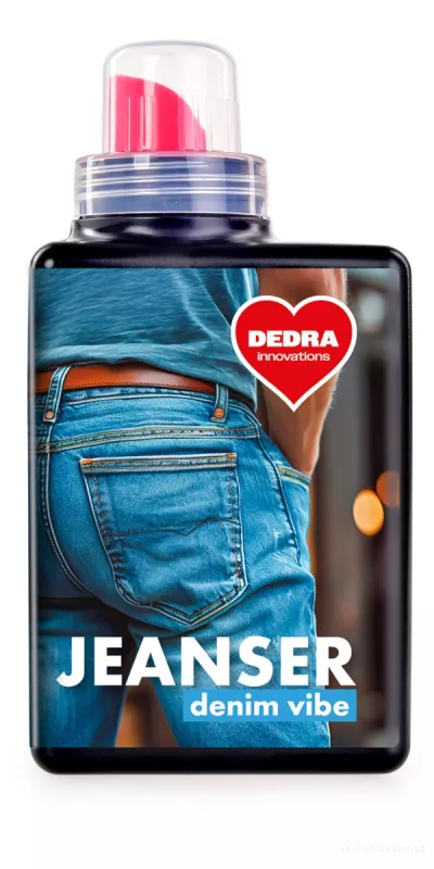 JEANSER | Prací gel na denim & tmavé prádlo | stabilizátor barev & bioenzymy | DENIM VIBE | 20 praní