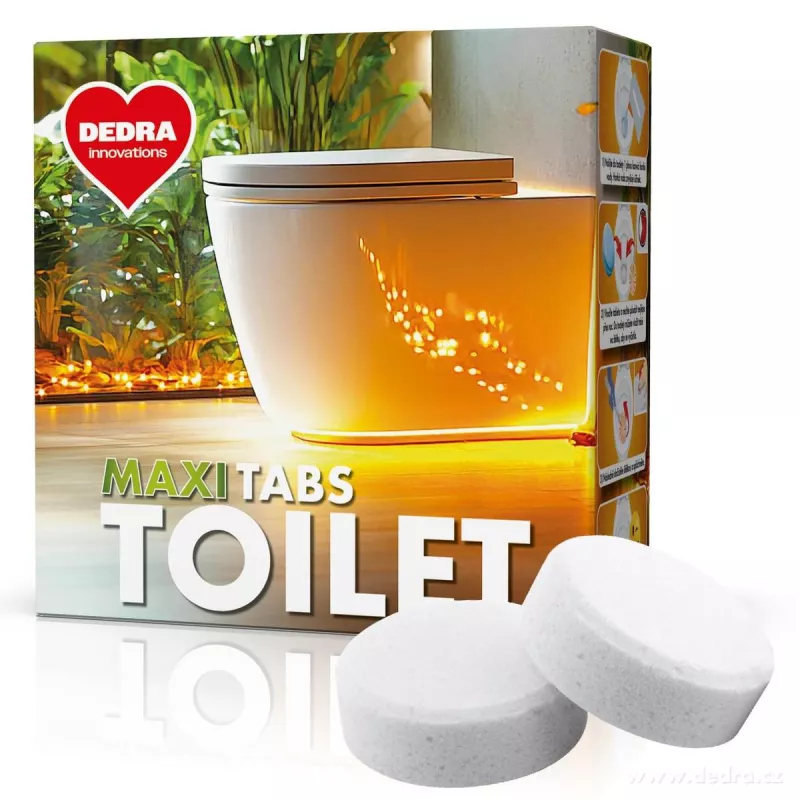 MAXI TABS TOILET | EKO samočisticí tablety do WC, odtoku & odpadu | 2 ks