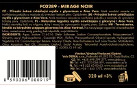 MIRAGE NOIR | exkluzivní šetrné tekuté mýdlo s glycerinem & Aloe vera | 320 ml