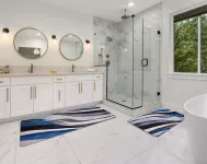 SPA | ULTRASAVÁ křemelinová předložka | rychleschnoucí & protiskluzová | 80 × 50 cm | waves