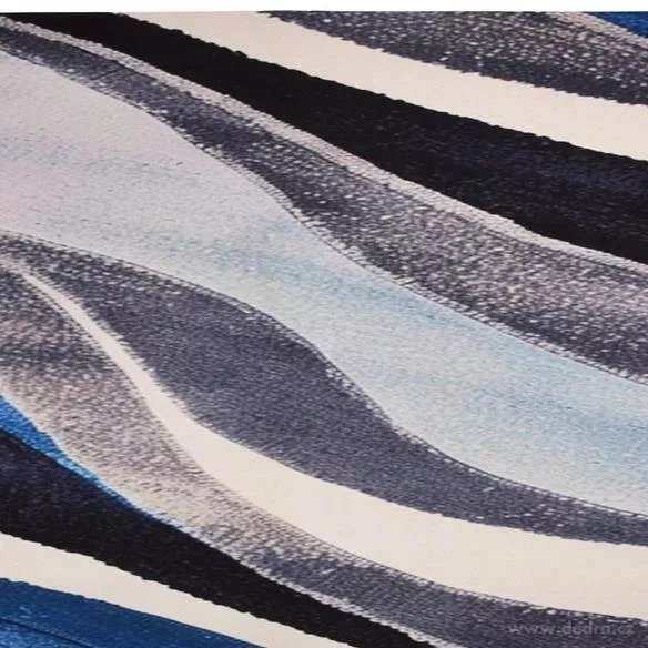 SPA | ULTRASAVÝ křemelinový běhoun | rychleschnoucí & protiskluzový | 120 × 40 cm | waves