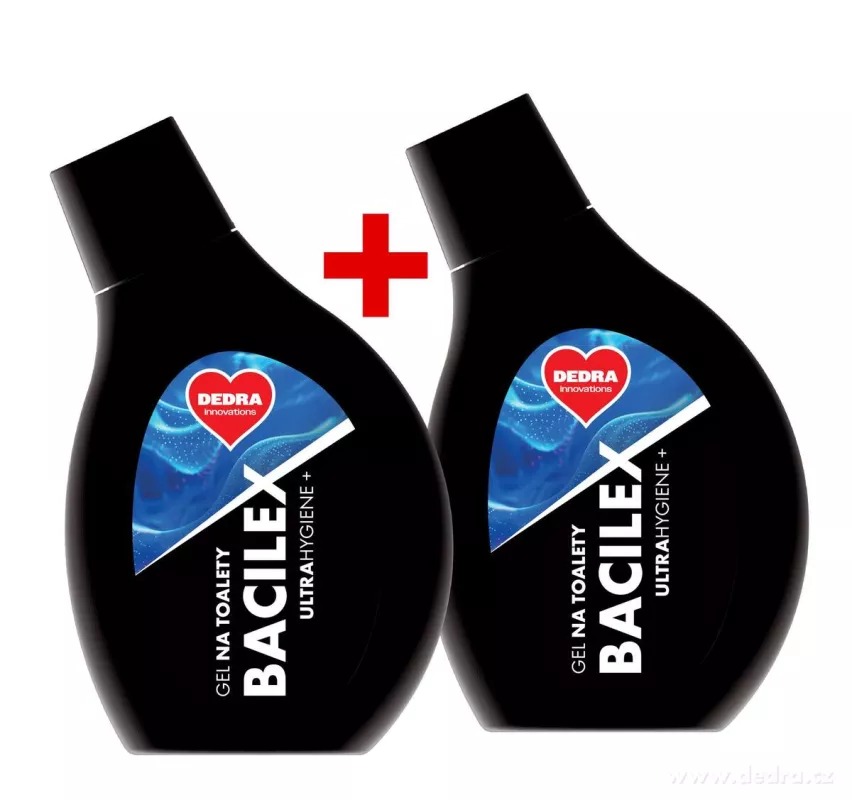 2× BACILEX® | WC gel s 65 % alkoholu | hygienická čistota bez chlóru | 2× 500 ml