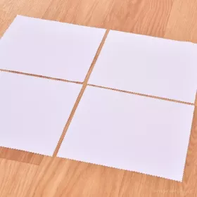 BRILEX | 4 ks ultra jemné mikrovláknové utěrky na brýle & optiku | bílé | 15 × 15 cm