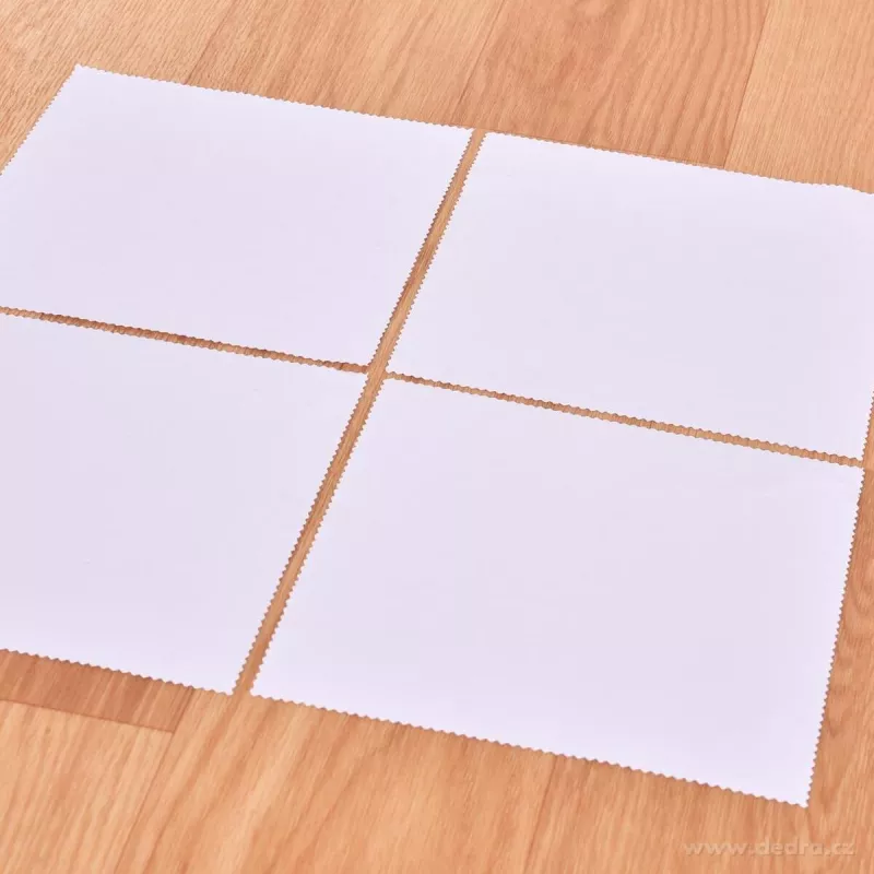 BRILEX | 4 ks ultra jemné mikrovláknové utěrky na brýle & optiku | bílé | 15 × 15 cm