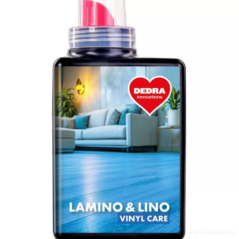 LAMINO & LINO VINYL CARE | Čisticí a pečující prostředek na plovoucí, laminátové podlahy, vinyl a linolea | 500 ml | 25 mytí