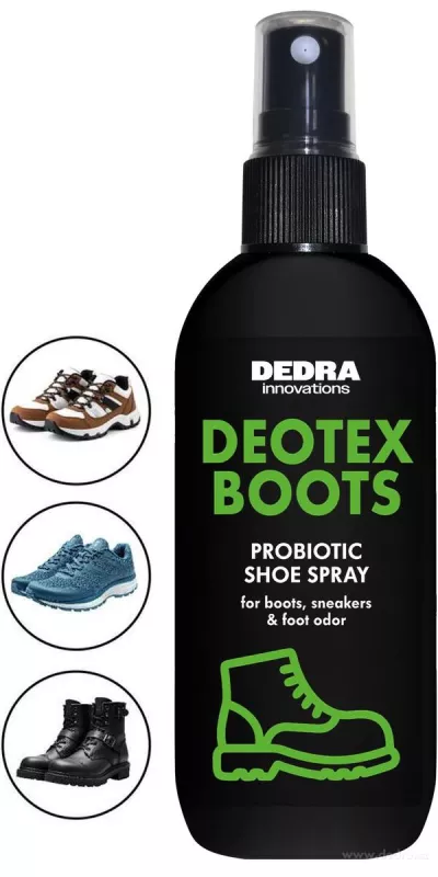 Probiotický sprej na obuv proti zápachu | DEOTEX® BOOTS | neutralizuje pachy, chrání & osvěžuje | 100 ml