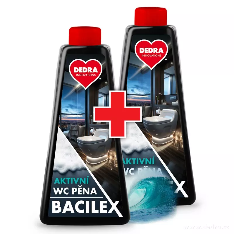 SADA 1+1 aktivní WC pěna na mísy, prkénka a celé okolí toalet, BACILEX®
