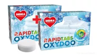Sada 1+1 Univerzální tablety na skvrny na prádle, RAPID TABS OXYDOO, pro bílé a barevné prádlo, 2 x 12 tablet