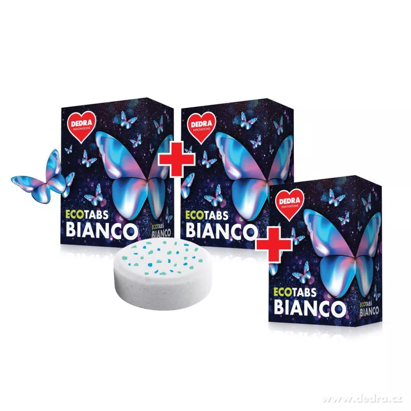 SADA 2+1 EKO TABLETY na bílé prádlo ECOTABS BIANCO