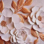 SPA | ULTRASAVÁ křemelinová předložka | rychleschnoucí & protiskluzová | 80 × 50 cm | flowers