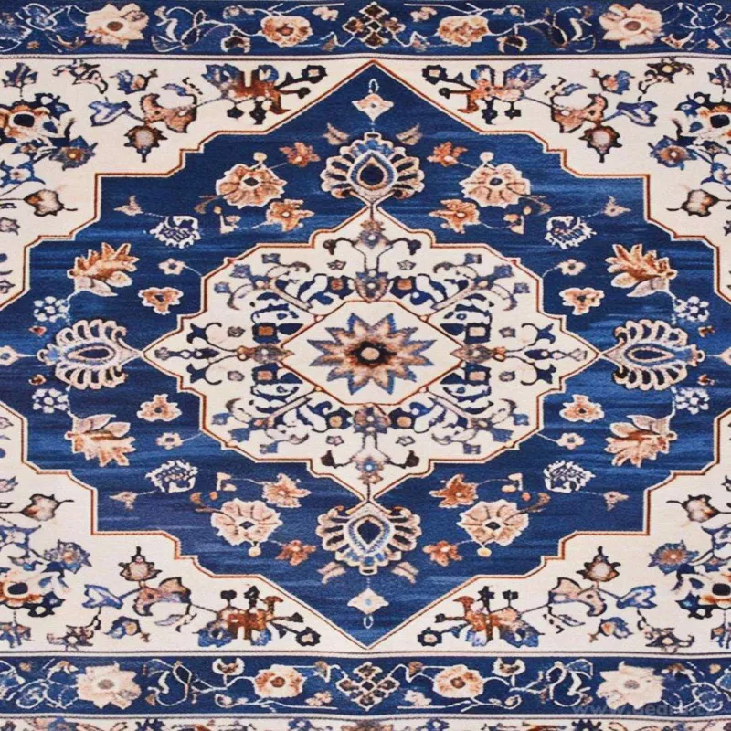 SPA | ULTRASAVÁ křemelinová předložka | rychleschnoucí & protiskluzová | 80 × 50 cm | blue ornament