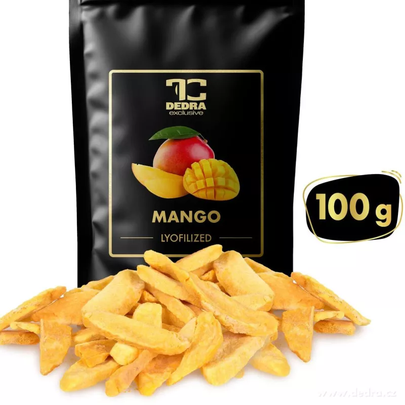 ZLATÉ MANGO | lyofilizované plátky, ovoce sušené mrazem | 100 g