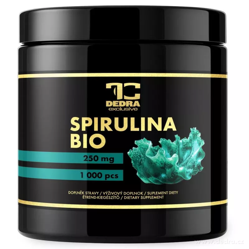 BIO SPIRULINA | Antioxidant | obranyschopnost & vitalita | 1000 tablet x 250 mg | 250 g