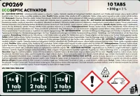 ECO SEPTIC ACTIVATOR | bioaktivní aktivátor septiků & WC | bez zápachu & usazenin | 10 maxi-tablet