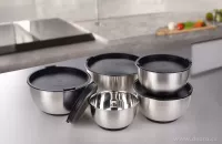 GOURMET | 3,5 L nerezová kynoucí mísa s víkem a protiskluzovým dnem