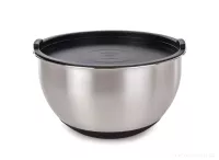 GOURMET | 3,5 L nerezová kynoucí mísa s víkem a protiskluzovým dnem