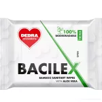Hygienické vlhčené ubrousky z bambusu s Aloe Vera | BACILEX® | 10 ks